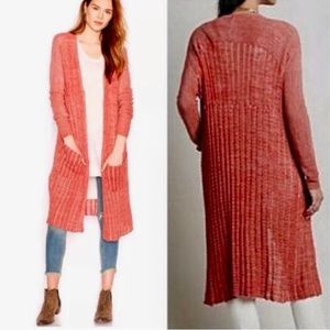 Free People Shadow Rust Orange 🧡🧡🧡 Cardigan